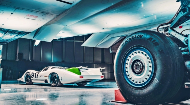 Porsche 917 et Concorde, pas plus haute qu'un pneu