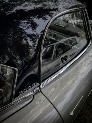 Mercedes 300 sl détail - Belles autos, bons amis et bonne musique le 1er mai à Cassel