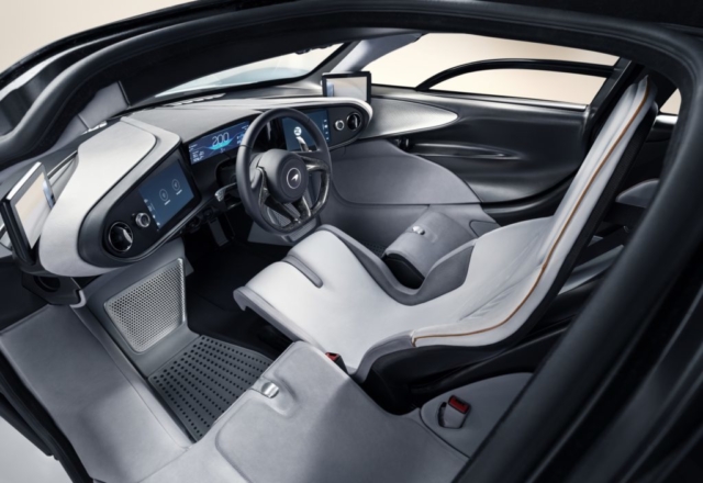 L'intérieur de la McLaren Speedtail est personnalisable.