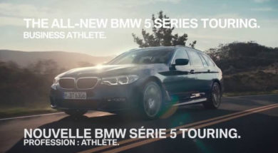 Nouvelle BMW Série 5 Touring. Profession : athlète.