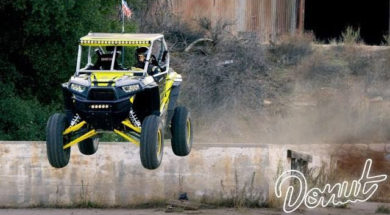 Construction Site Jumps in a RZR Side-by-Side UTV w/ Tanner Foust | Donut Media