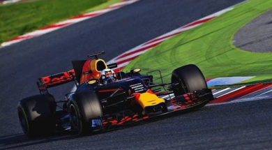 The RB13 takes to the track in Barcelona!