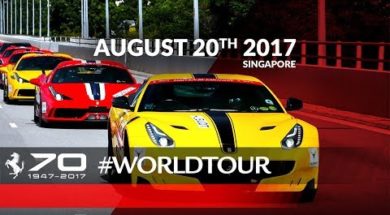 Ferrari fête ses 70 ans à Singapour