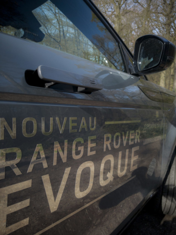 Range Rover Evoque et ses poignées de porte rétractables