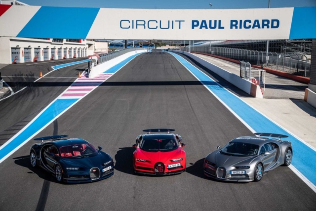 Bugatti Chiron et Chiron Sport à l'extrême au Paul Ricard