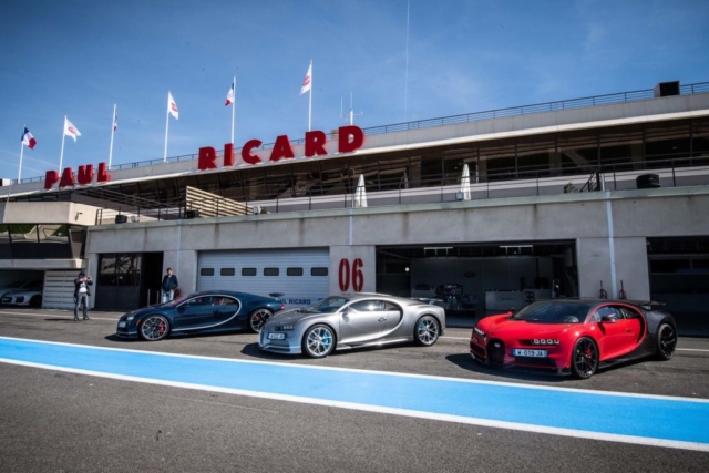 Bugatti Chiron et Chiron Sport en test au Castellet