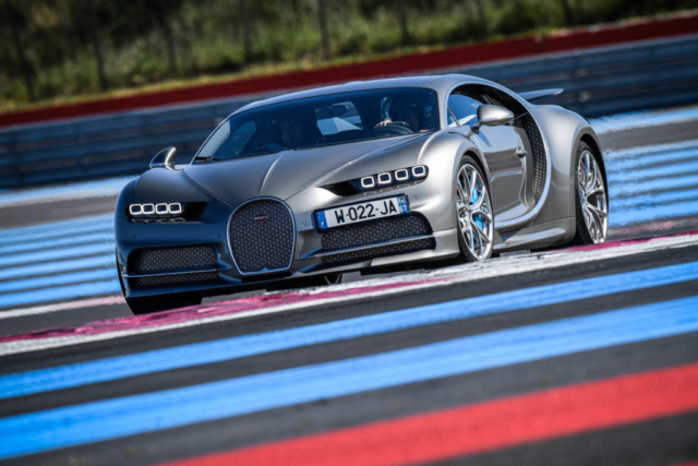 Bugatti Chiron en test au Castellet
