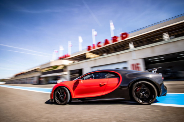 Bugatti Chiron Sport en test au Castellet