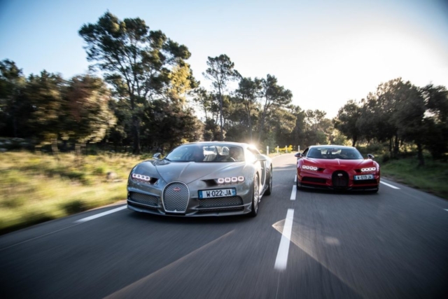 Bugatti Chiron et Chiron Sport en test au Castellet